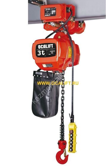 3т 9м таль цепная передвижная ТЭЦ OCALIFT 03-01D две скорости 380в