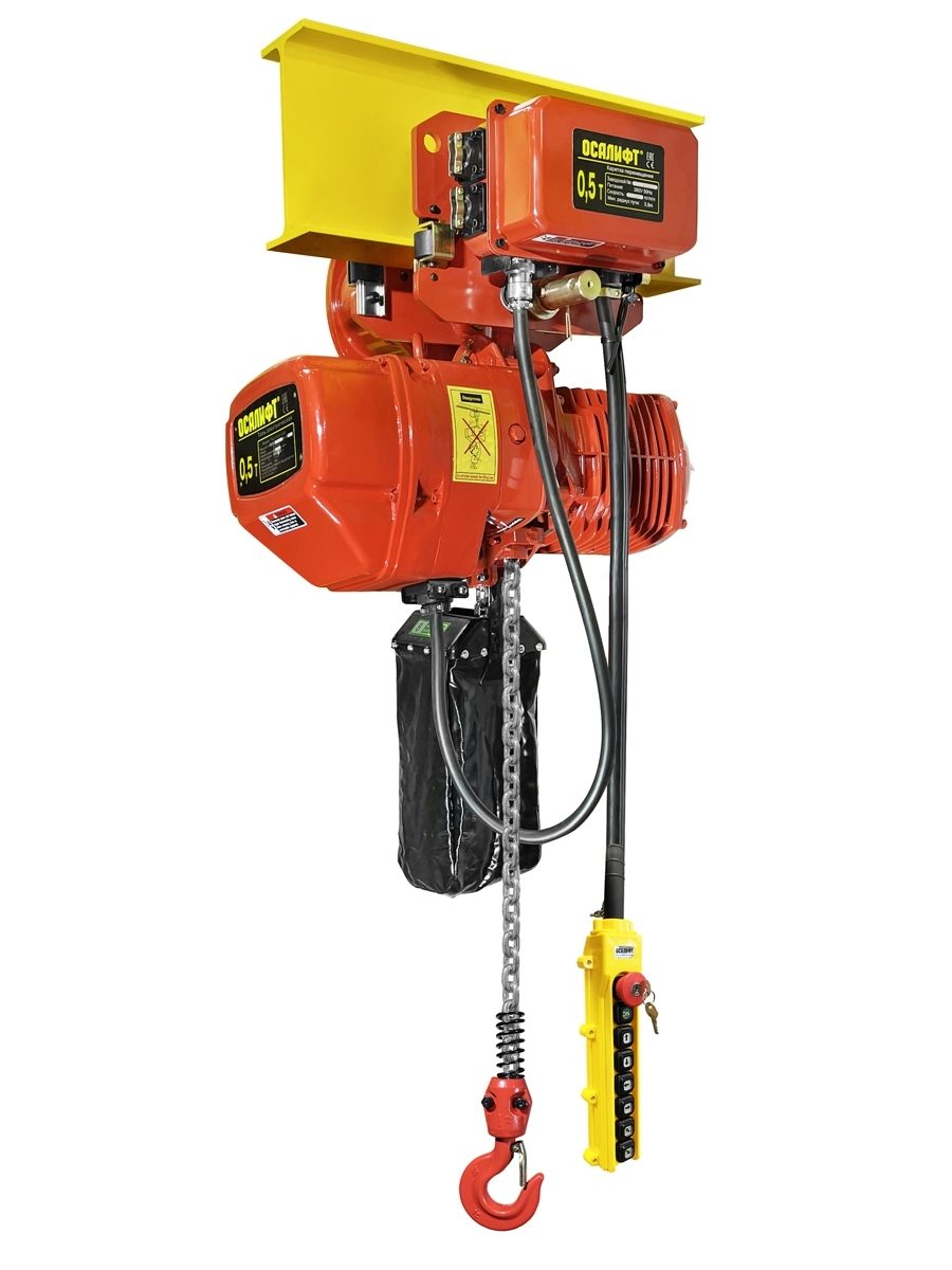 500кг 3м таль цепная ТЭЦ OCALIFT 005-01D 380в передвижная две скорости