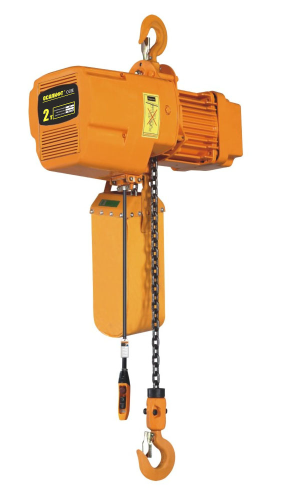 Таль цепная ТЭЦ OCALIFT M02-01s 2т 6м М5 380в стационарная на крюке